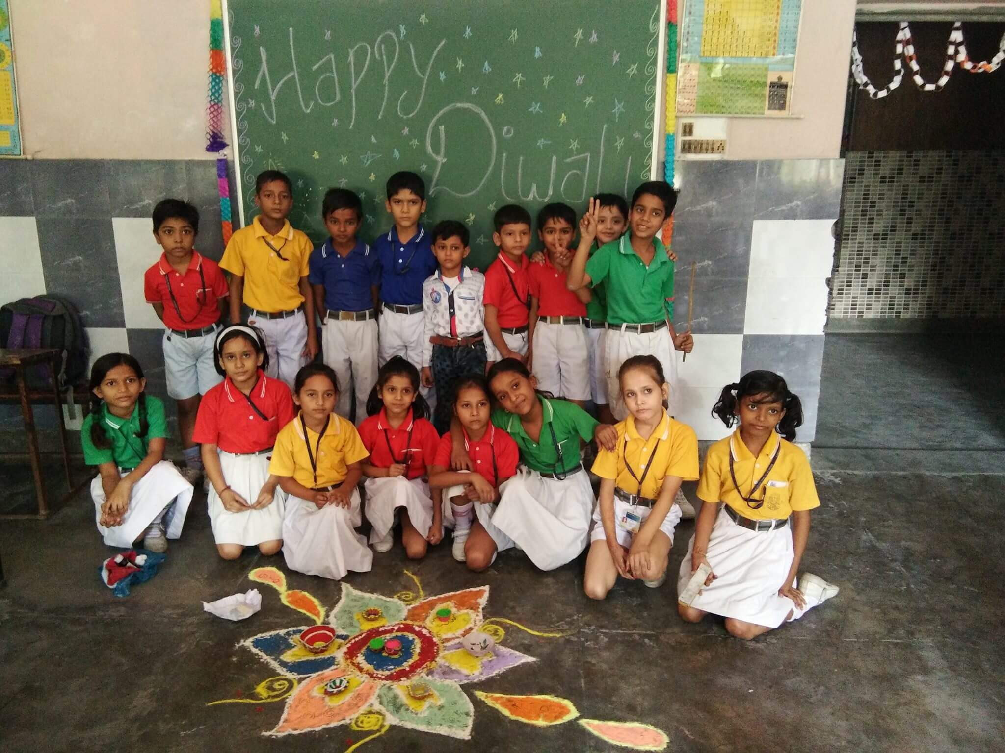 Beautifully Coloured Rangolis